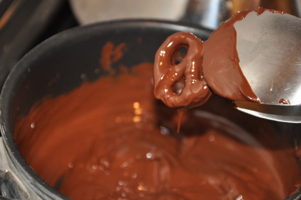 chocolate covered pretzels