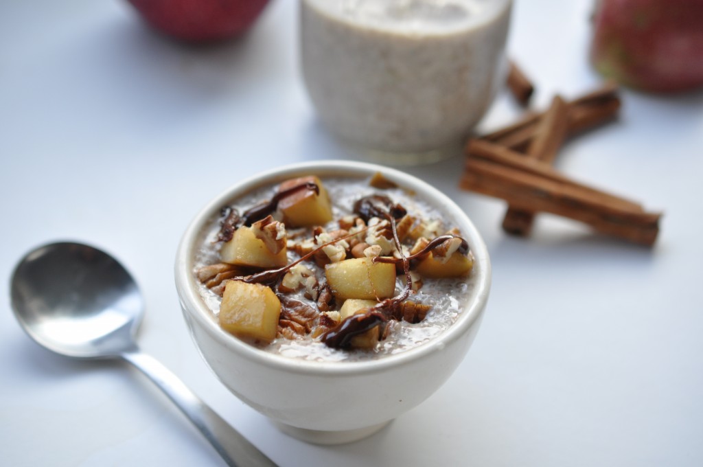 caramel-apple chia pudding