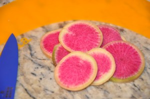 watermelon radish: one of the prettiest veggies...