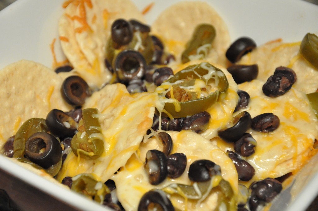 gluten-free nachos using brown rice crackers