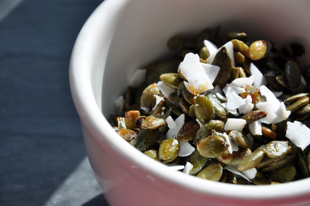 maple glazed pumpkin seeds