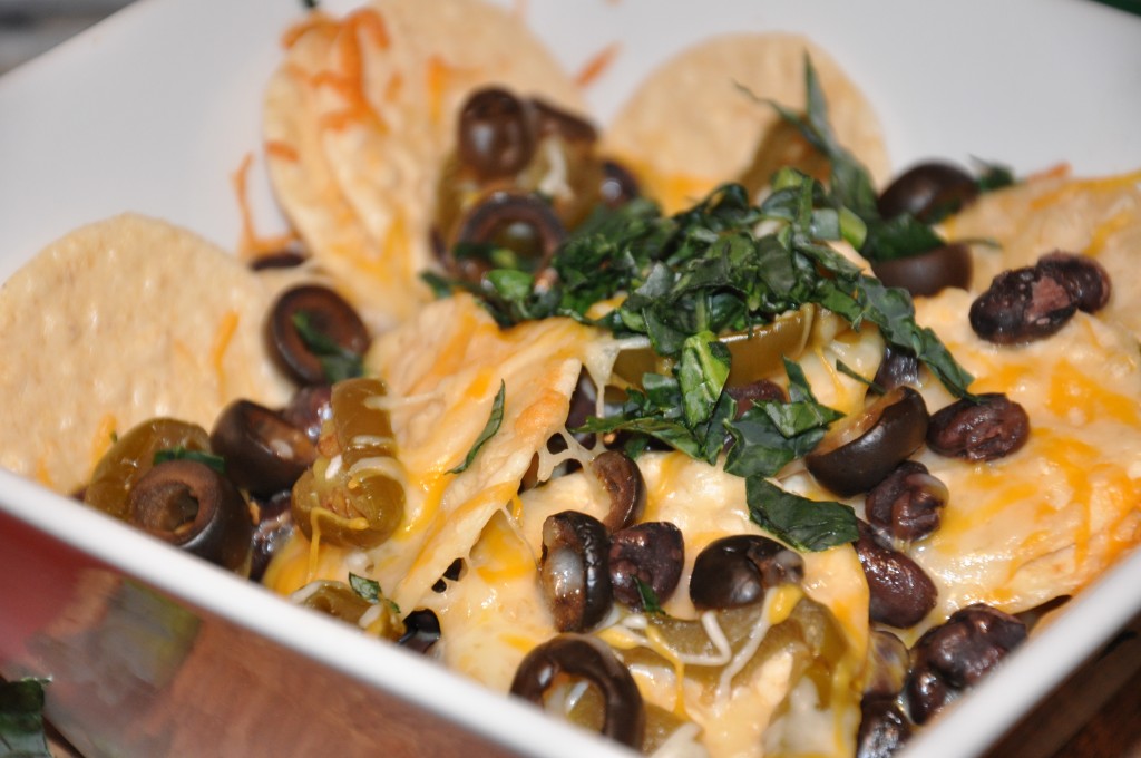 gluten-free nachos using brown rice crackers