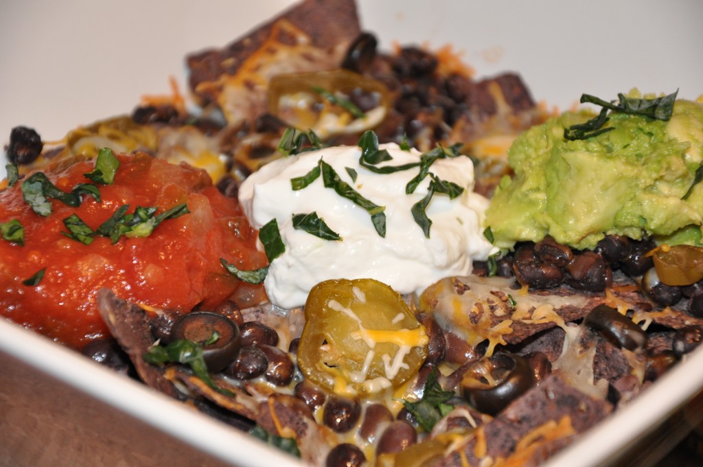 baked loaded nachos