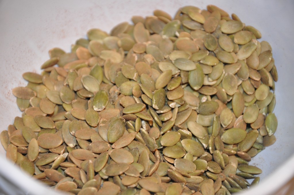 toasted pumpkin seeds by be well with arielle