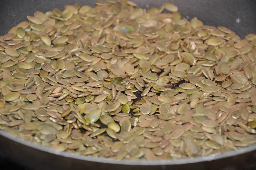 toasted pumpkin seeds by be well with arielle