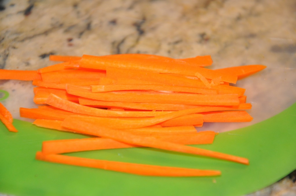 shredded carrots and nori rolls and be well with arielle