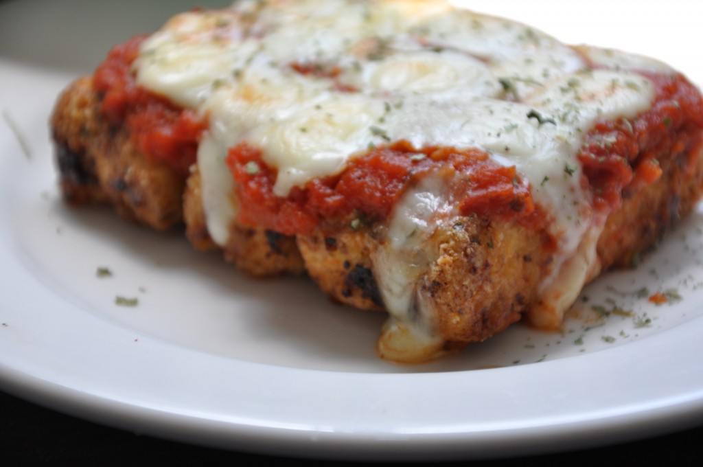 healthy tempeh parmigiana  by arielle haspel