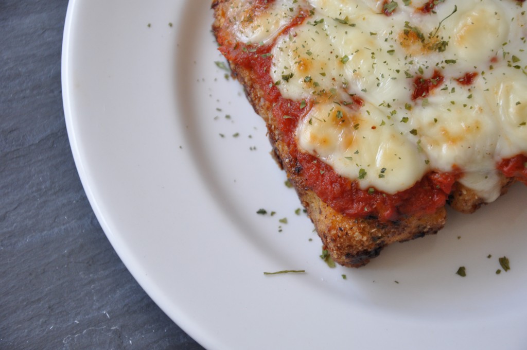 healthy tempeh parmigiana  by arielle haspel