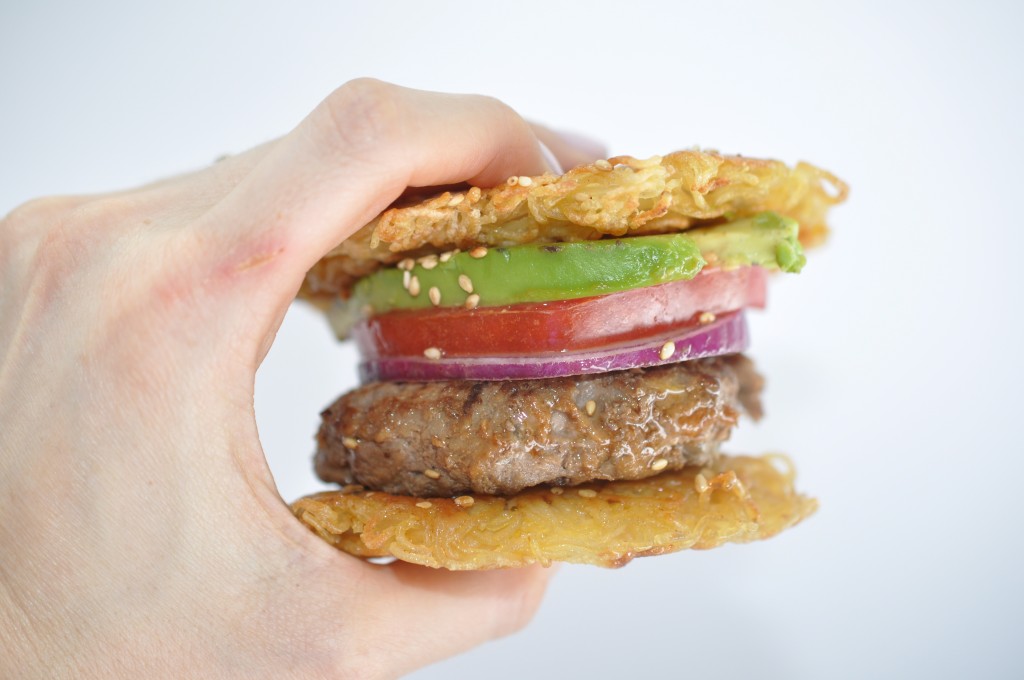 gluten free grass-fed burger by arielle haspel of be well with arielle