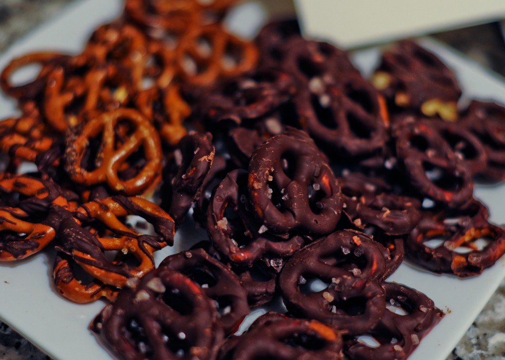 chocolate covered pretzels