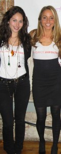 Me and Gabrielle Bernstein wearing Expect Miracles t-shirt (She's the one who taught me all about expecting miracles!)