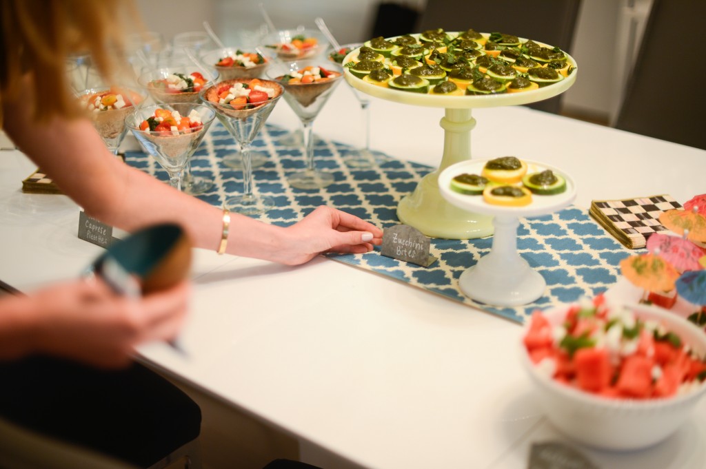 Zucchini Bites with Pistachio Pesto and Drizzled Honey