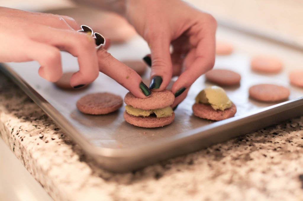 green tea ice cream sandwiches by be well with arielle