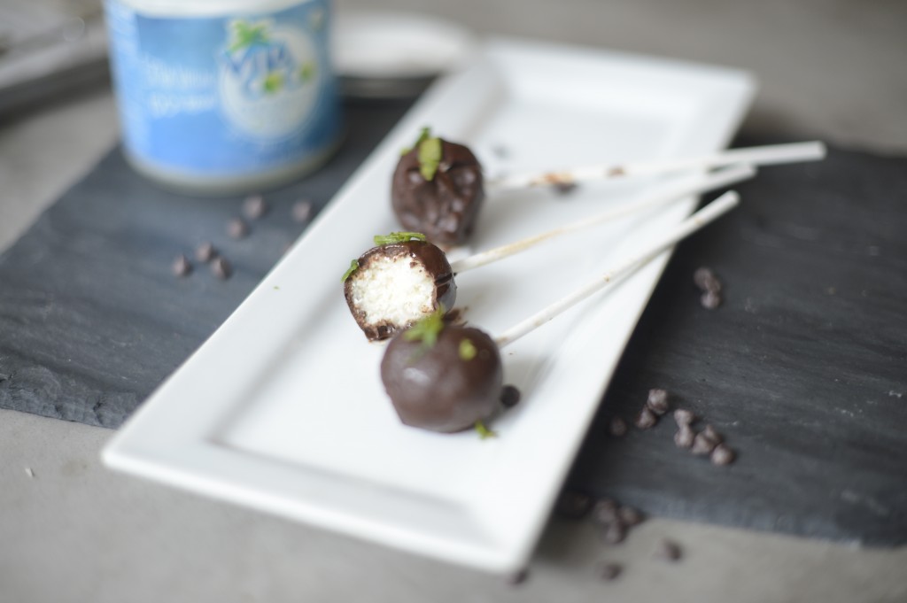 Arielle Haspel of Be Well with Arielle's Peppermint Pattie Lollipops using Vita Coco Coconut Oil