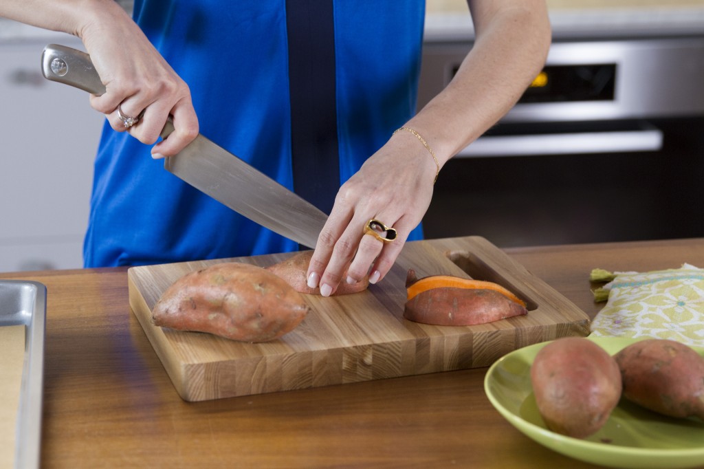 healthy loaded sweet potatoes by arielle haspel on glamour.com