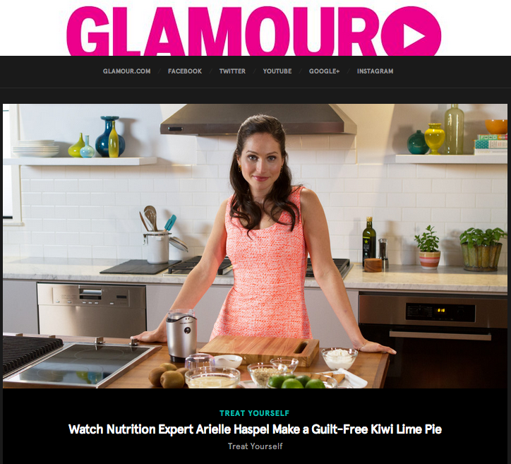 Arielle Haspel glamour treat yourself cooking series