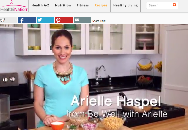 How to make falafel salad on arielle haspels healthy cooking show on healthination.com