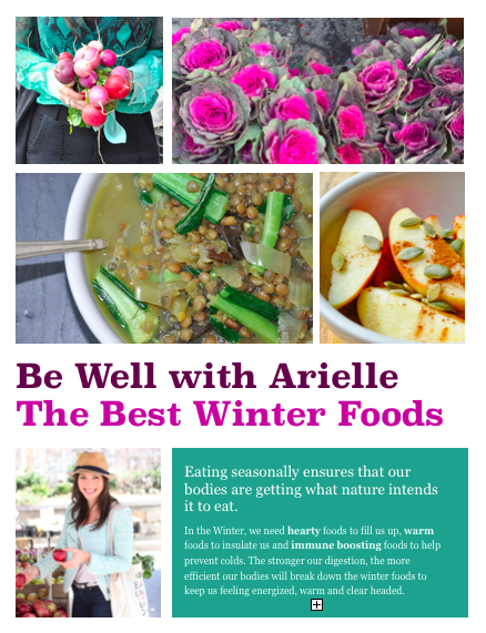 best foods to eat in the winter handout by bewelliwtharielle.com