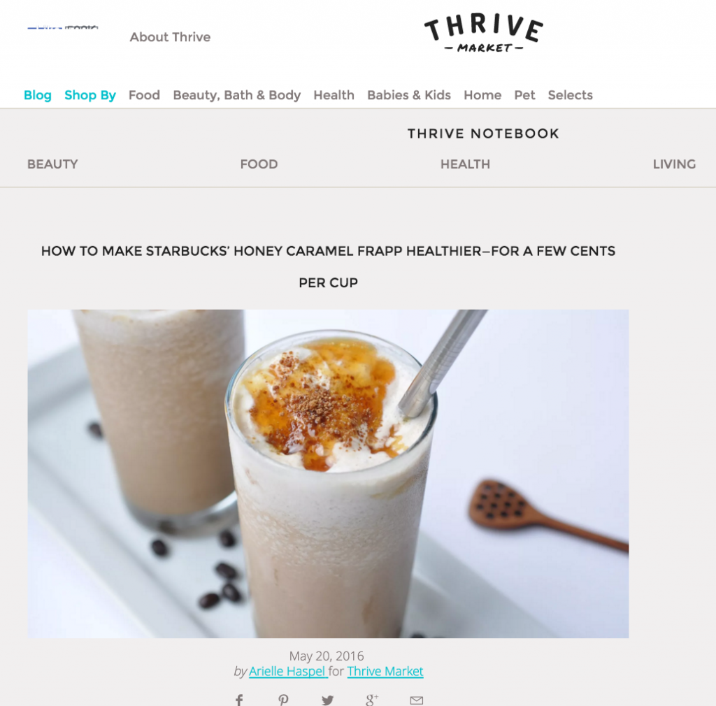 arielle haspel on thrive market