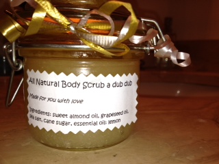 "All Natural Body Scrub a dub dub" by Jennifer Moore