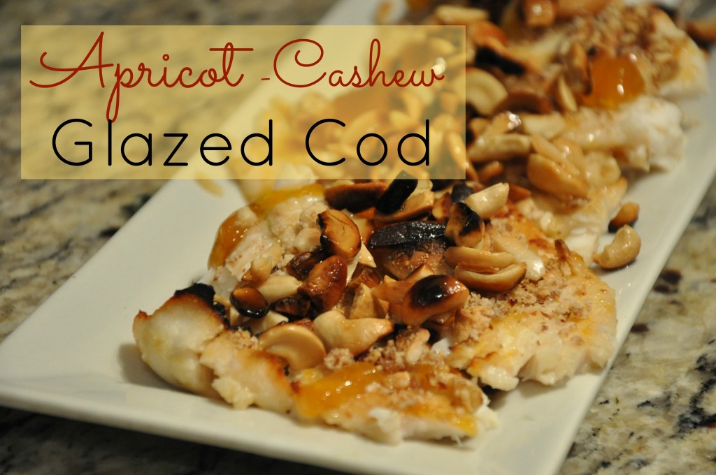 apricot cashew glazed cod