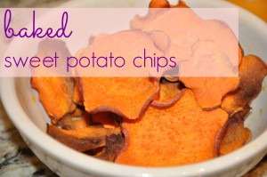 baked sweet potato chips