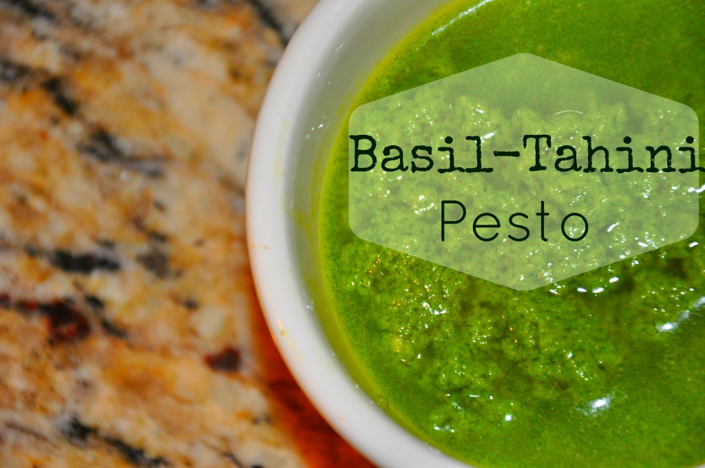 basil tahini pesto