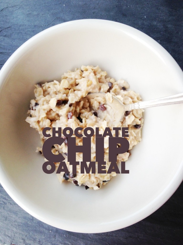 chocolate chip oatmeal breakfast