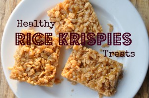 healthy rice krispies treats image