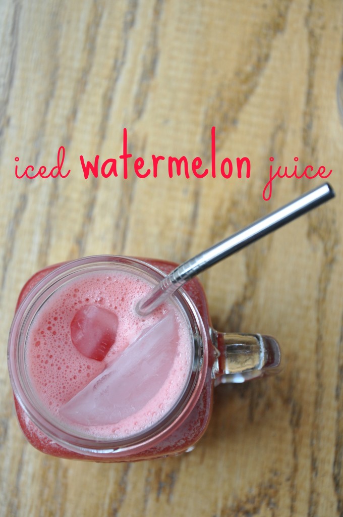 iced watermelon juice