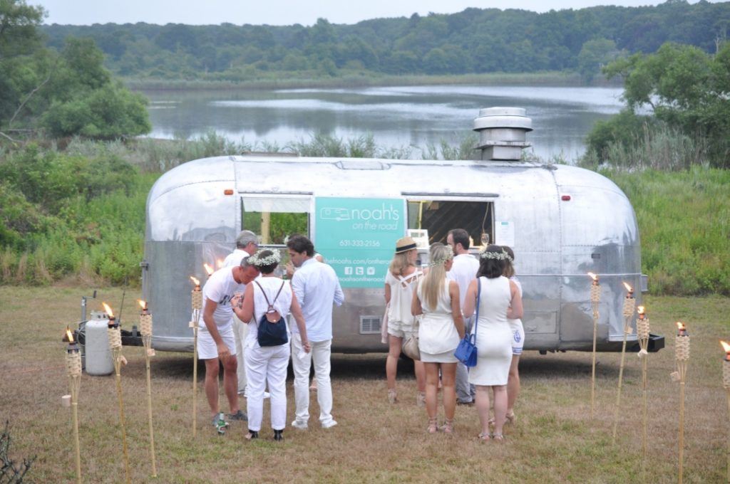 taco truck at fashionable hostess party