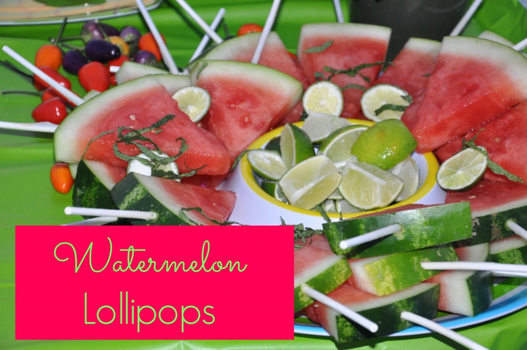 watermelon lollipops