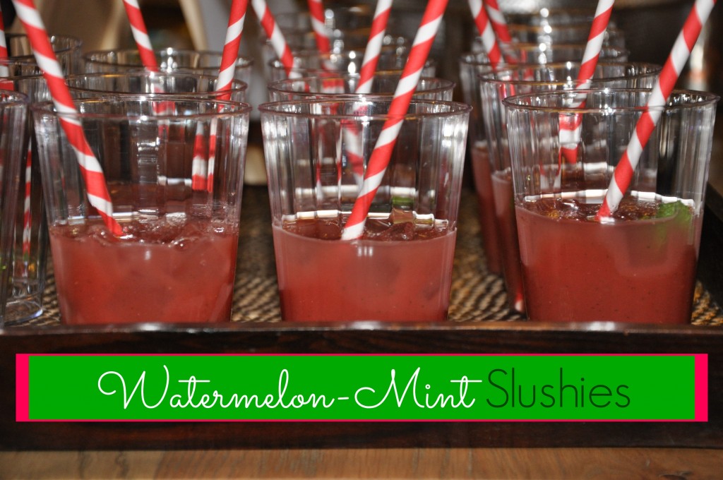 watermelon mint slushies