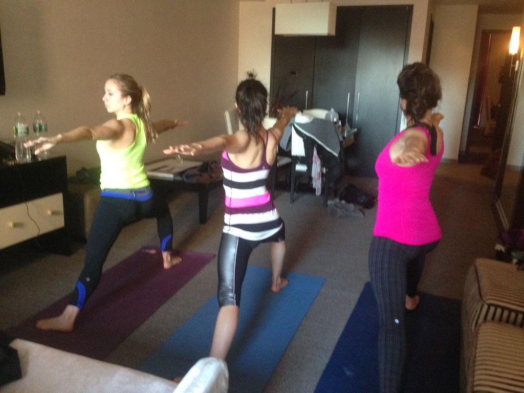 yoga morning of arielle haspels healthy wedding