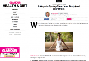 Spring cleanse tips by arielle fierman in glamour.com