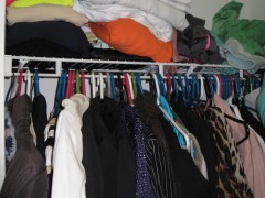 Arielles closet left- BEFORE